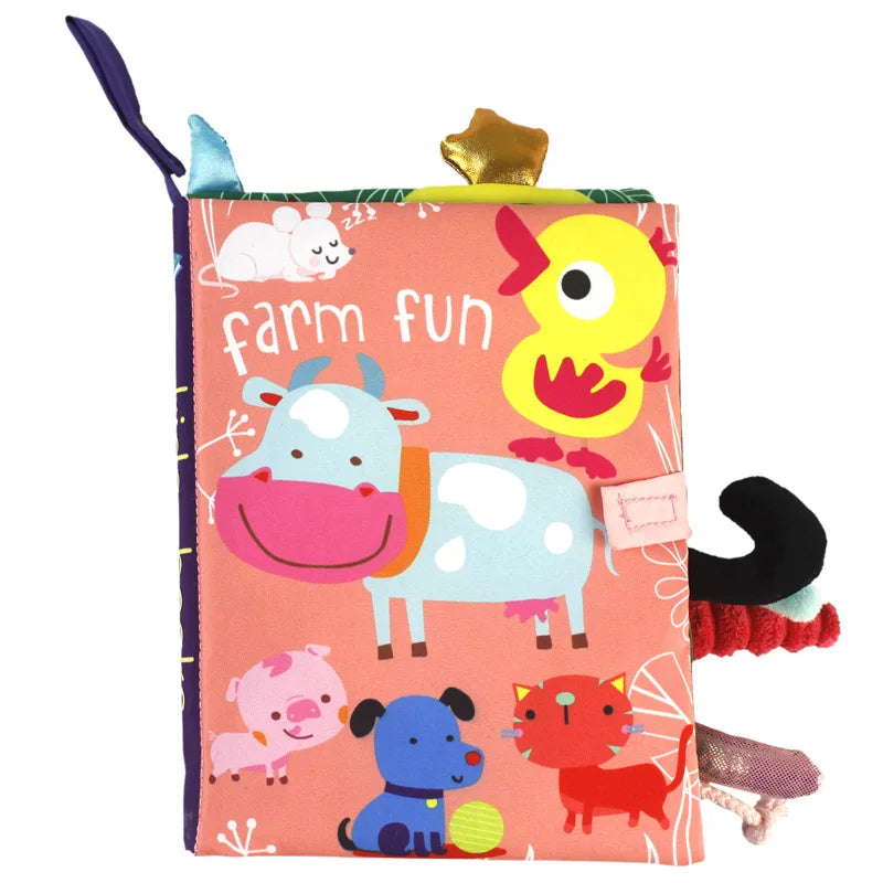 Baby Sound Book – Interactive Sensory Learning Cloth Book for 0–36 Months