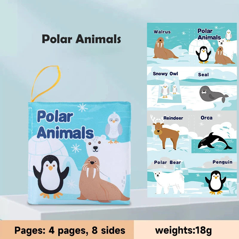 Baby Soft Cloth Book – Sensory Learning Toy for Newborns & Babies 0–12 Months
