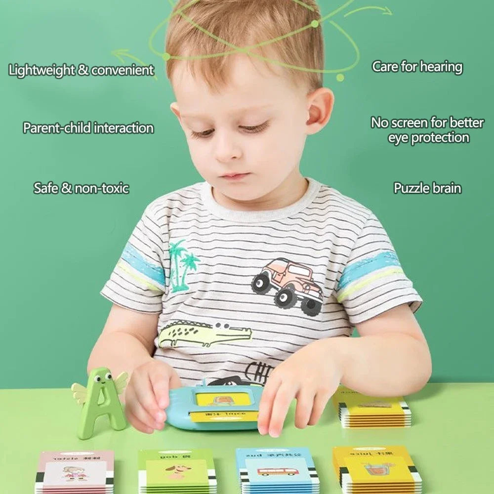 Talking Flashcards for Kids – Electronic Audio Learning Machine | Preschool English Education Gift