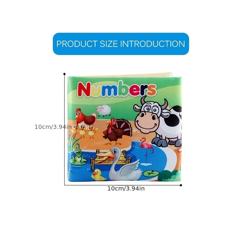 Baby Cloth Book – Early Educational Toy for Toddlers 12–72 Months | Fruits, Animals, Numbers & Food