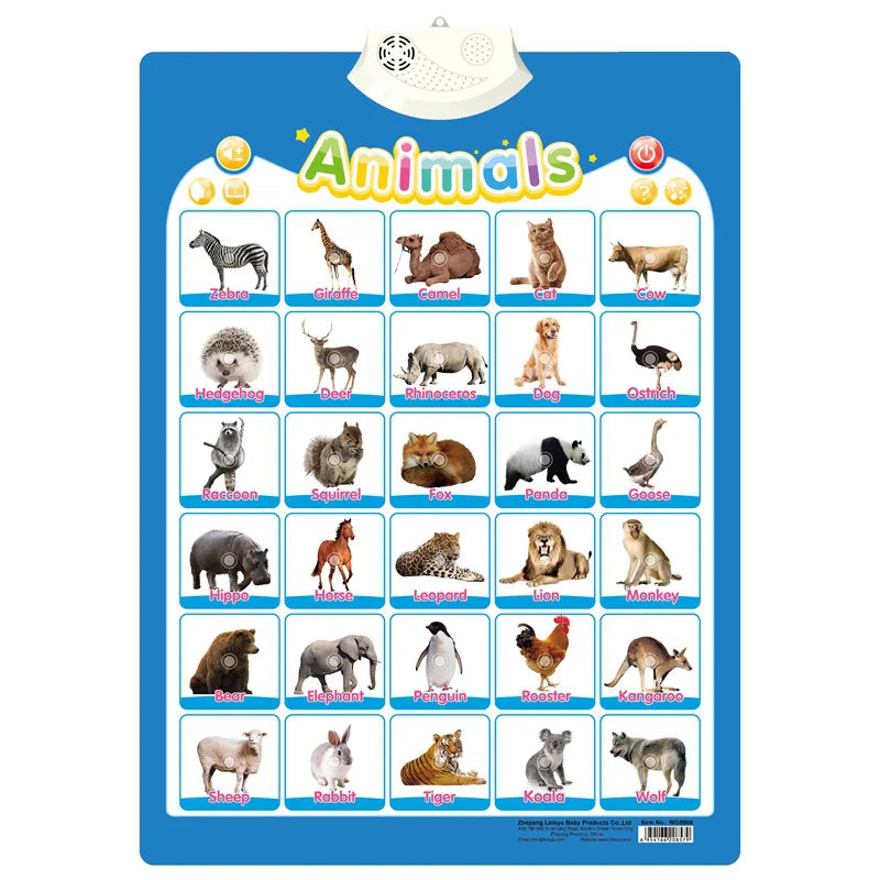 Electronic Talking ABC Alphabet Wall Chart – Educational Learning Toy for Toddlers