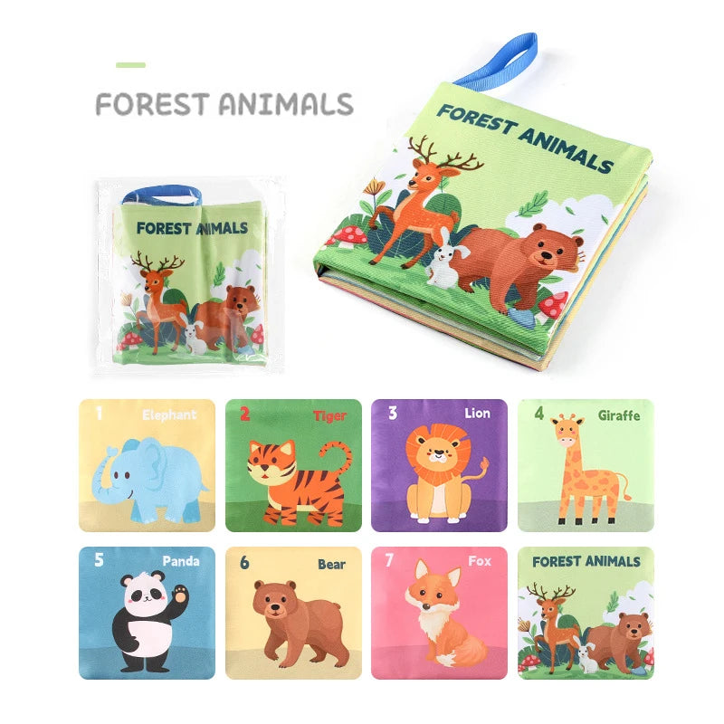 Montessori 3D Sensory Cloth Book for Babies