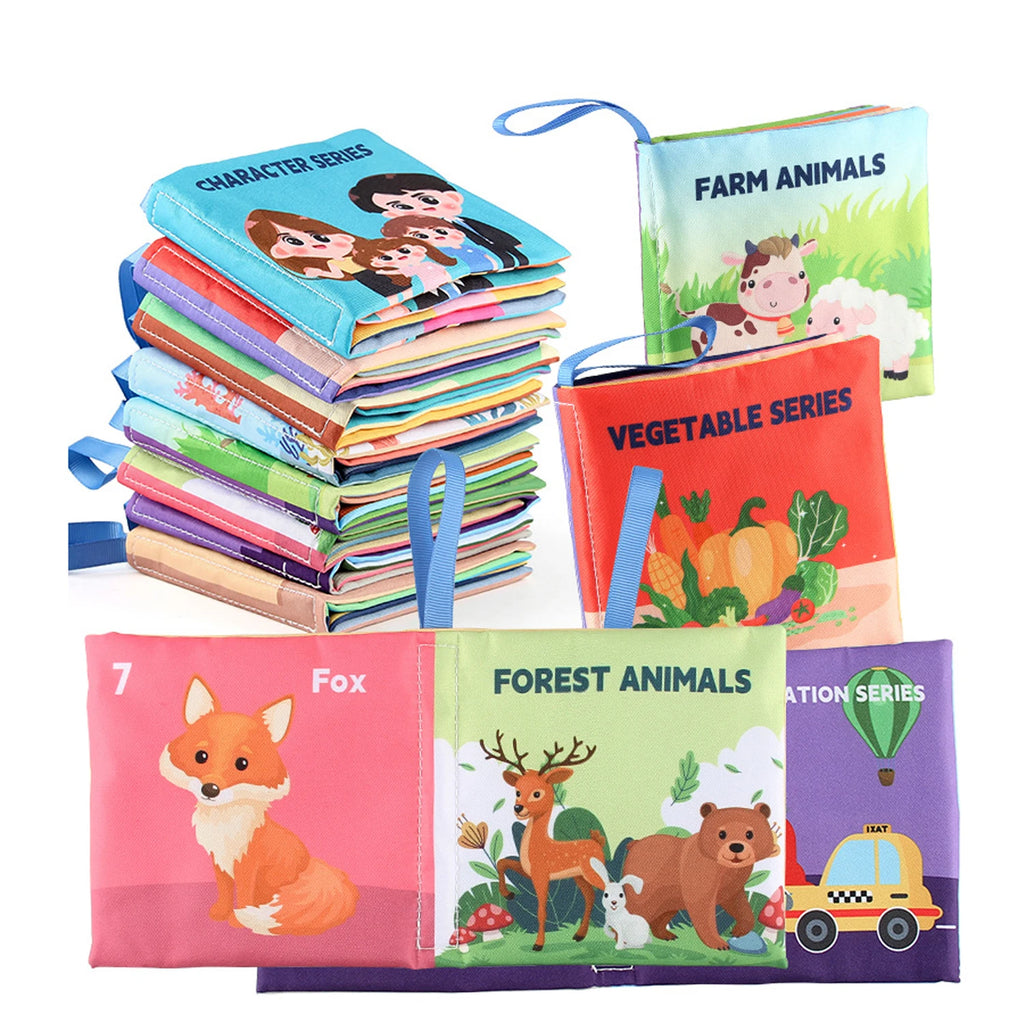 Montessori 3D Sensory Cloth Book for Babies