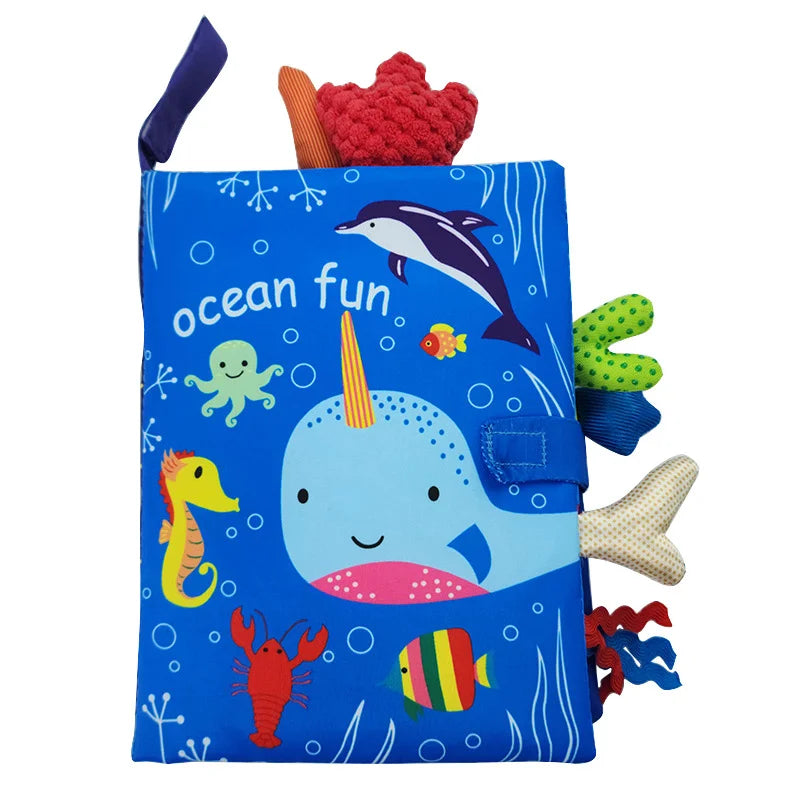 Baby Sound Book – Interactive Sensory Learning Cloth Book for 0–36 Months