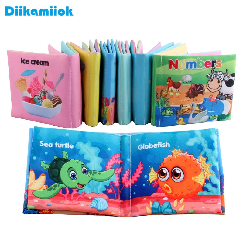 Baby Cloth Book – Early Educational Toy for Toddlers 12–72 Months | Fruits, Animals, Numbers & Food