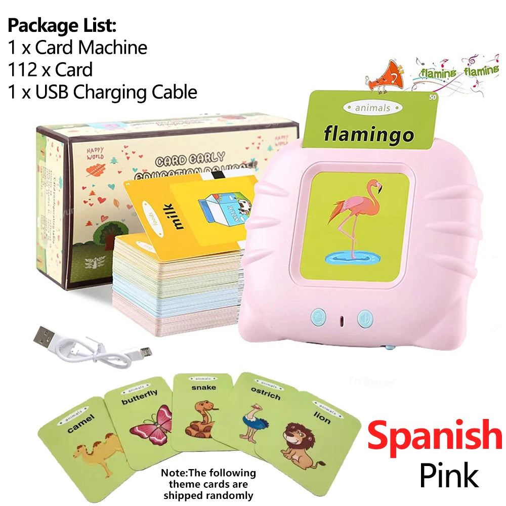 Talking Flashcards for Kids – Electronic Audio Learning Machine | Preschool English Education Gift