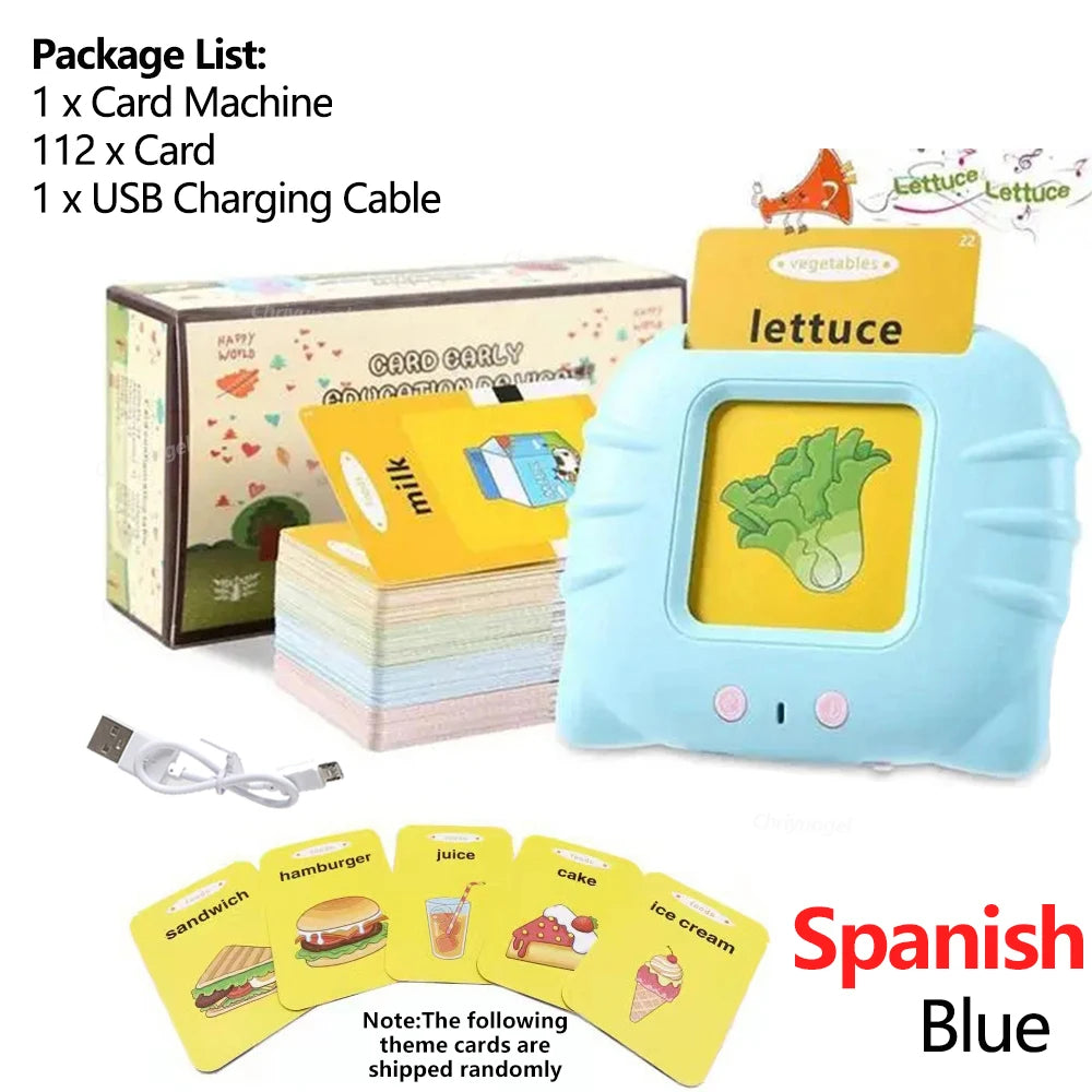 Talking Flashcards for Kids – Electronic Audio Learning Machine | Preschool English Education Gift