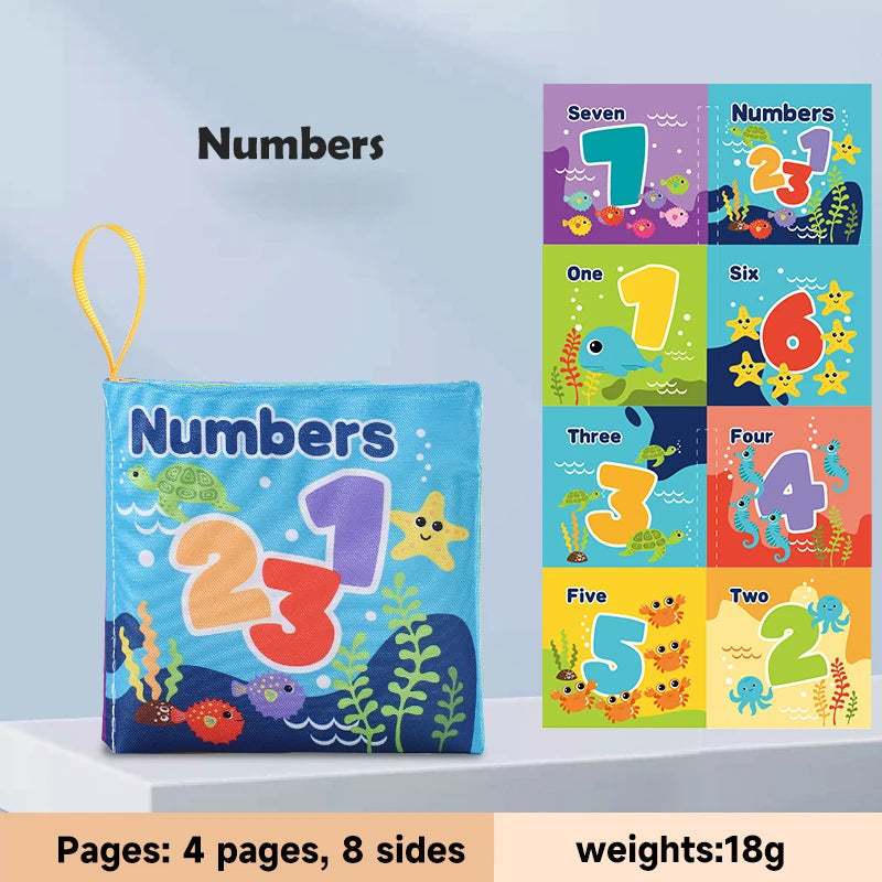Baby Soft Cloth Book – Sensory Learning Toy for Newborns & Babies 0–12 Months