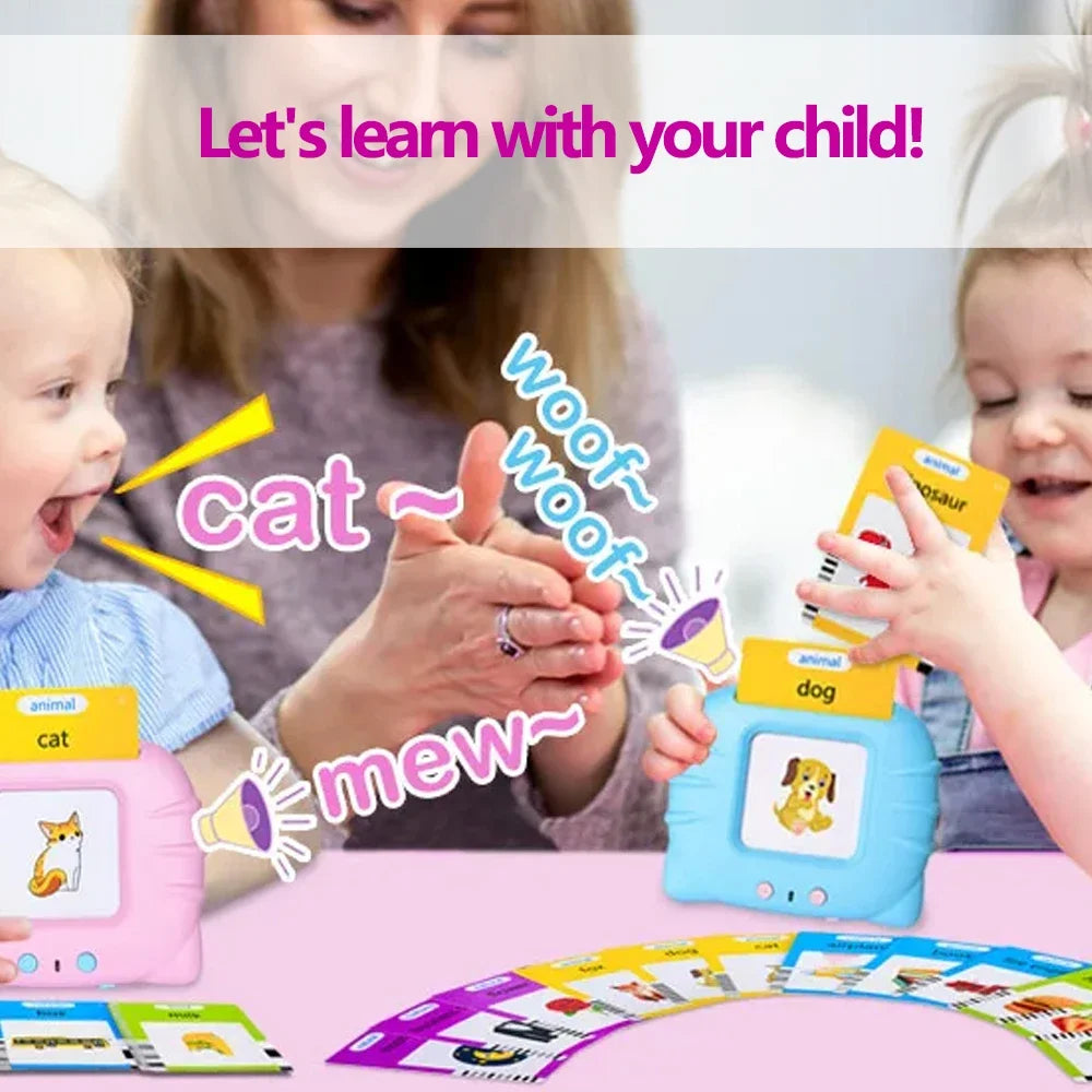 Talking Flashcards for Kids – Electronic Audio Learning Machine | Preschool English Education Gift
