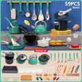 Kids Kitchen Toys Set 59/69/92 PCS | Pretend Cooking Playset for Toddlers