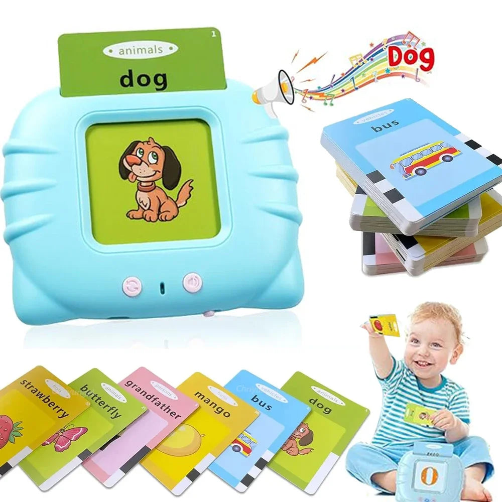Talking Flashcards for Kids – Electronic Audio Learning Machine | Preschool English Education Gift