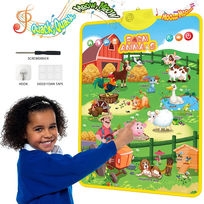 Electronic Talking ABC Alphabet Wall Chart – Educational Learning Toy for Toddlers