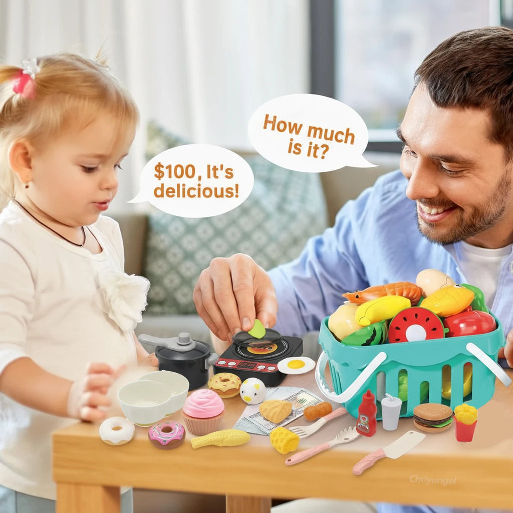 Kids Kitchen Toys Set 59/69/92 PCS | Pretend Cooking Playset for Toddlers