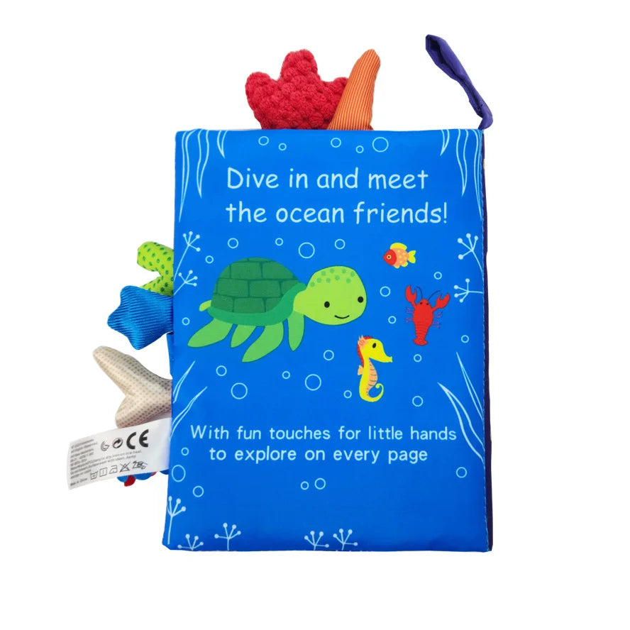 Baby Sound Book – Interactive Sensory Learning Cloth Book for 0–36 Months